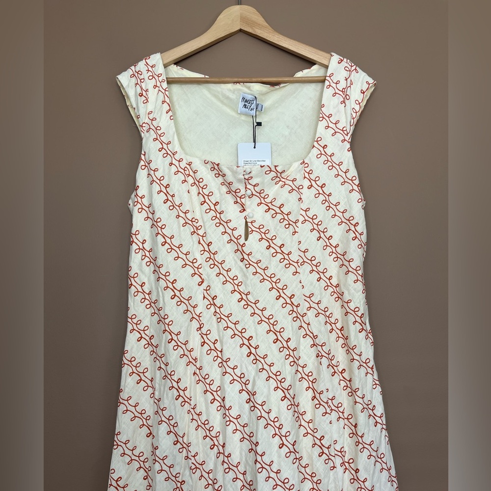 {Princess Polly} Chosen Girl Linen Blend Maxi Dress - Womens 14 - NWT - Picture 3 of 12